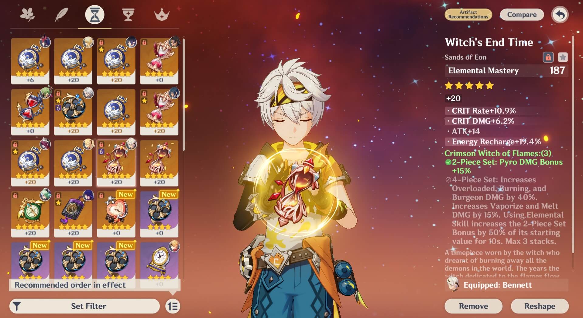 Cách build Bennett DPS